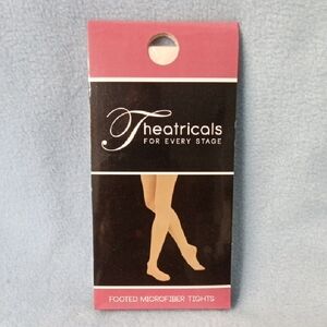 Children's Footed Microfiber Tights - Pink TC